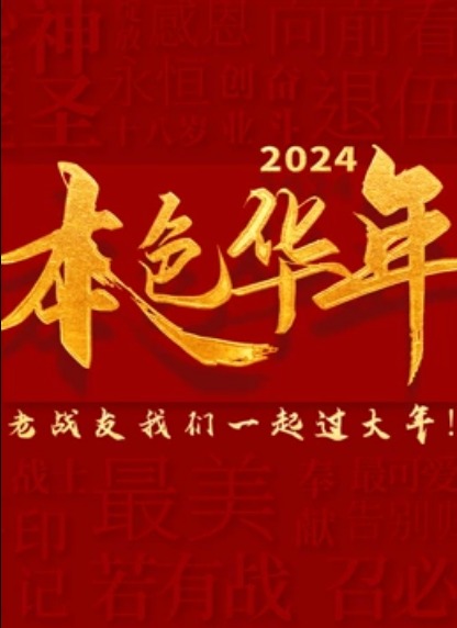 2024本色华年龙年老兵春晚海报